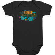 Flag Football Word Bubble - Organic Baby Bodysuite