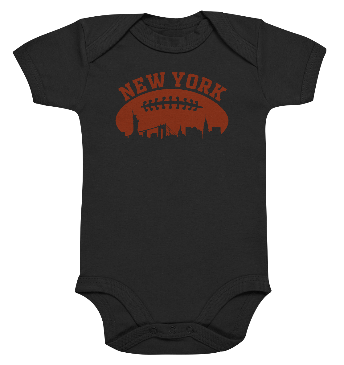 New York Football Silhoutte  - Organic Baby Bodysuite