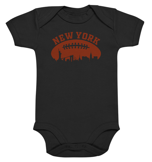 New York Football Silhoutte  - Organic Baby Bodysuite
