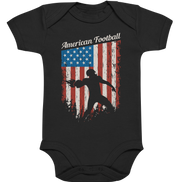 American Football Banner - Organic Baby Bodysuite