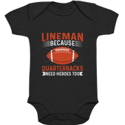 Lineman Quarterback Heroes - Organic Baby Bodysuite
