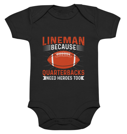 Lineman Quarterback Heroes - Organic Baby Bodysuite