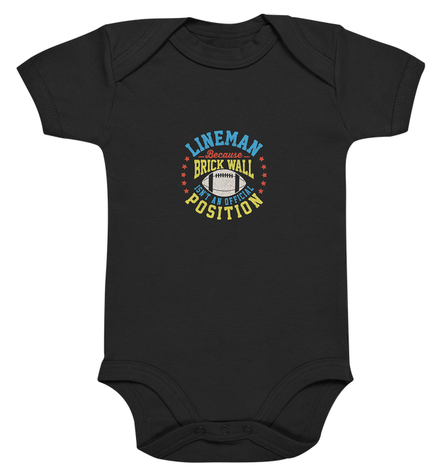 Lineman Brick Wall - Organic Baby Bodysuite