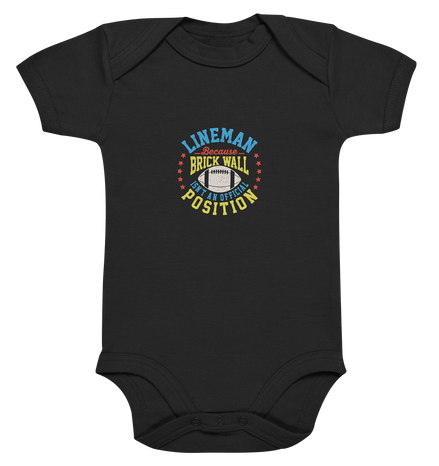 Lineman Brick Wall - Organic Baby Bodysuite