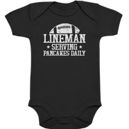 Lineman Serving Pancakes - Organic Baby Bodysuite