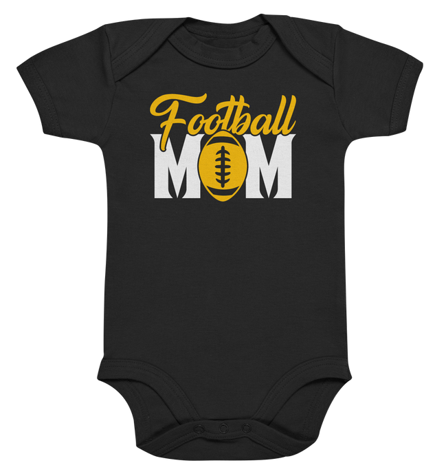 Football MOM - Organic Baby Bodysuit
