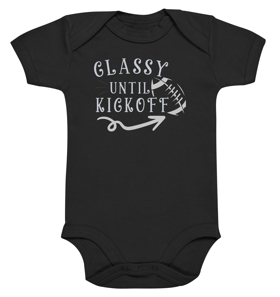 Glassy until Kick Off  - Organic Baby Bodysuite