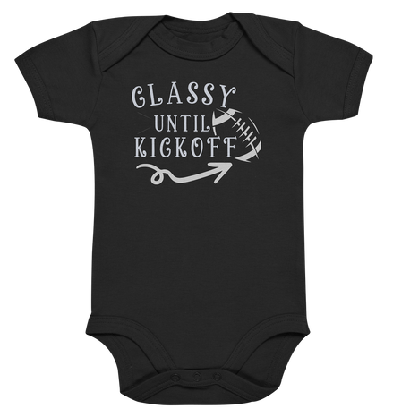 Glassy until Kick Off  - Organic Baby Bodysuite