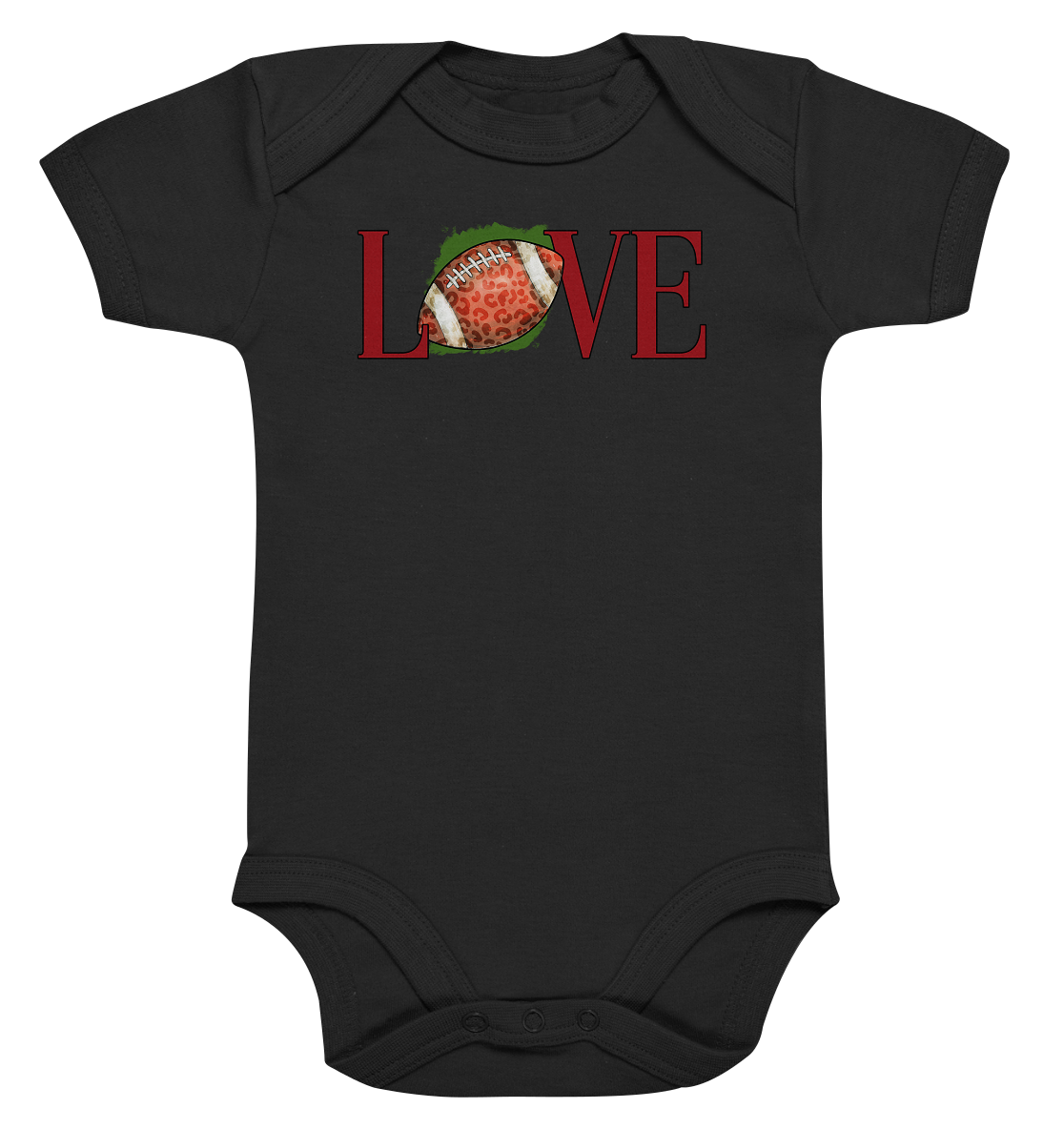 Football Love - Organic Baby Bodysuite