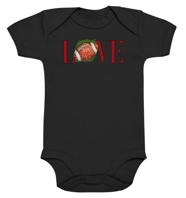 Football Love - Organic Baby Bodysuite