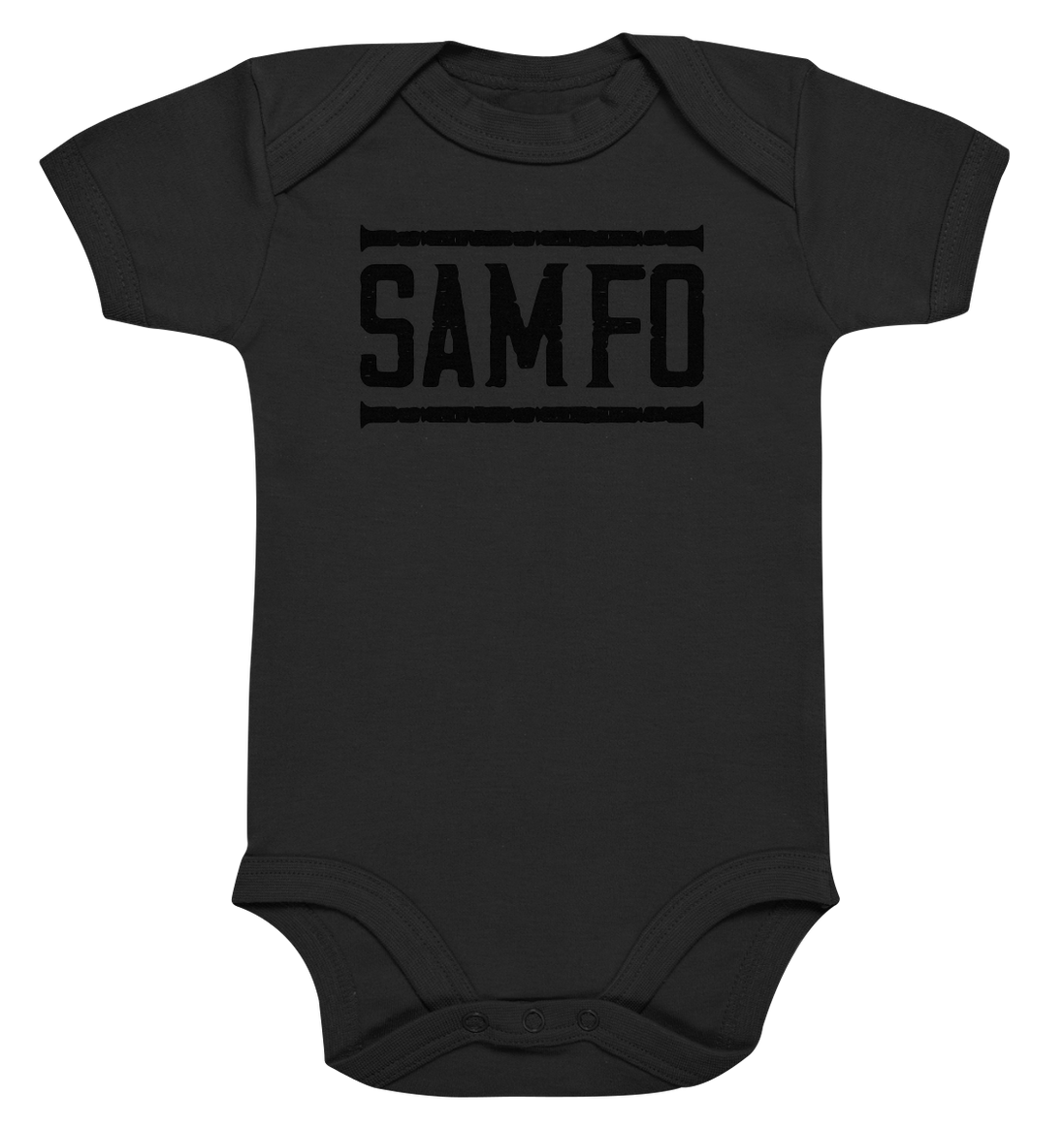 SAMFO black - Organic Baby Bodysuite