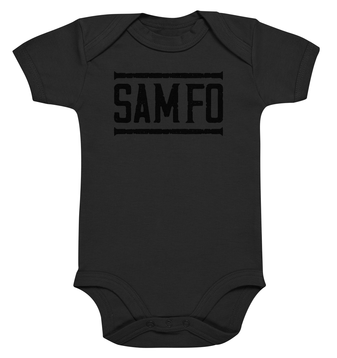 SAMFO black - Organic Baby Bodysuite