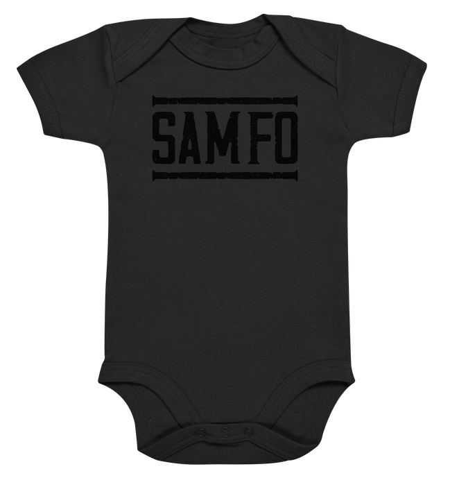 SAMFO black - Organic Baby Bodysuite