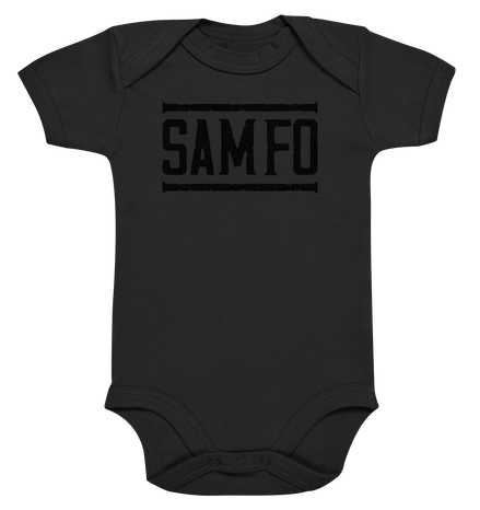 SAMFO black - Organic Baby Bodysuite