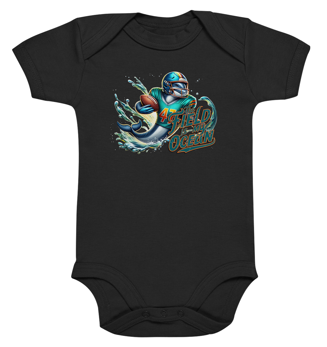 Dolphin - Organic Baby Bodysuit