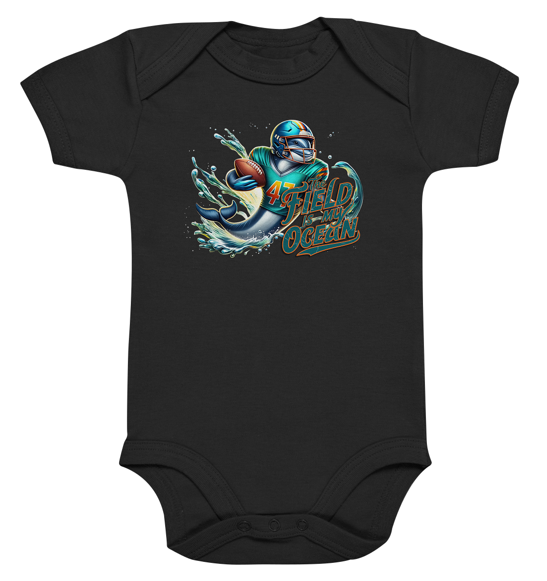 Dolphin - Organic Baby Bodysuit