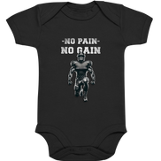 No Pain No Gain Metal  - Organic Baby Bodysuite
