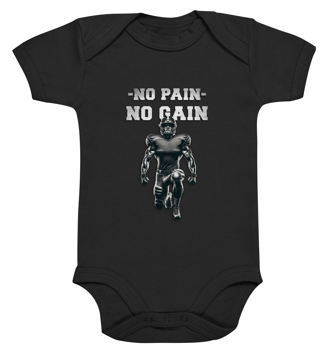 No Pain No Gain Metal  - Organic Baby Bodysuite