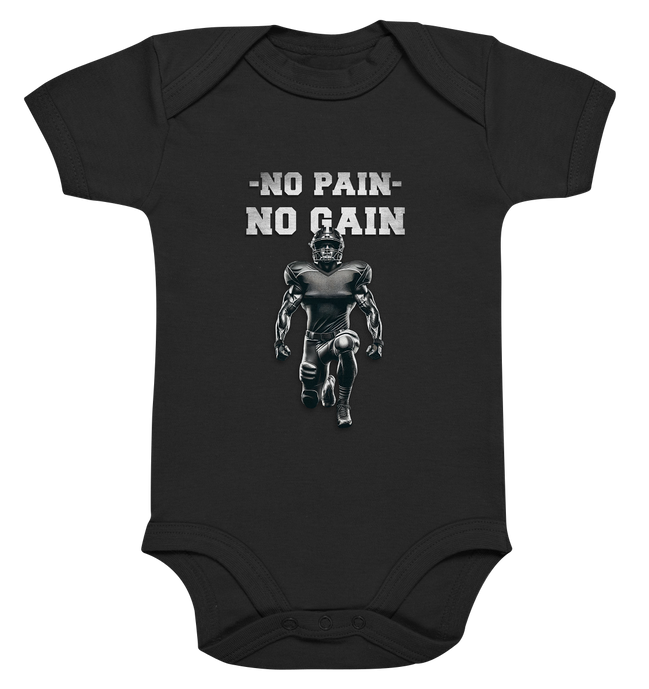 No Pain No Gain Metal  - Organic Baby Bodysuite