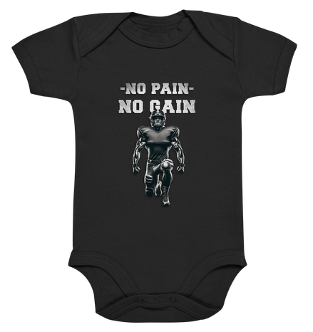 No Pain No Gain Metal  - Organic Baby Bodysuite