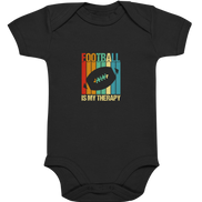 Football is my Therapy - Organic Baby Bodysuite