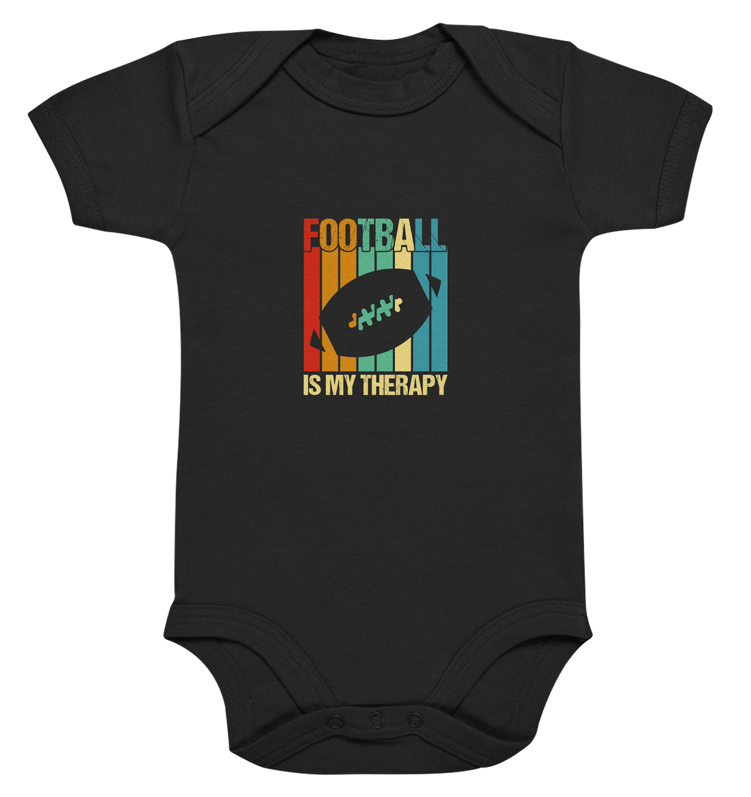 Football is my Therapy - Organic Baby Bodysuite