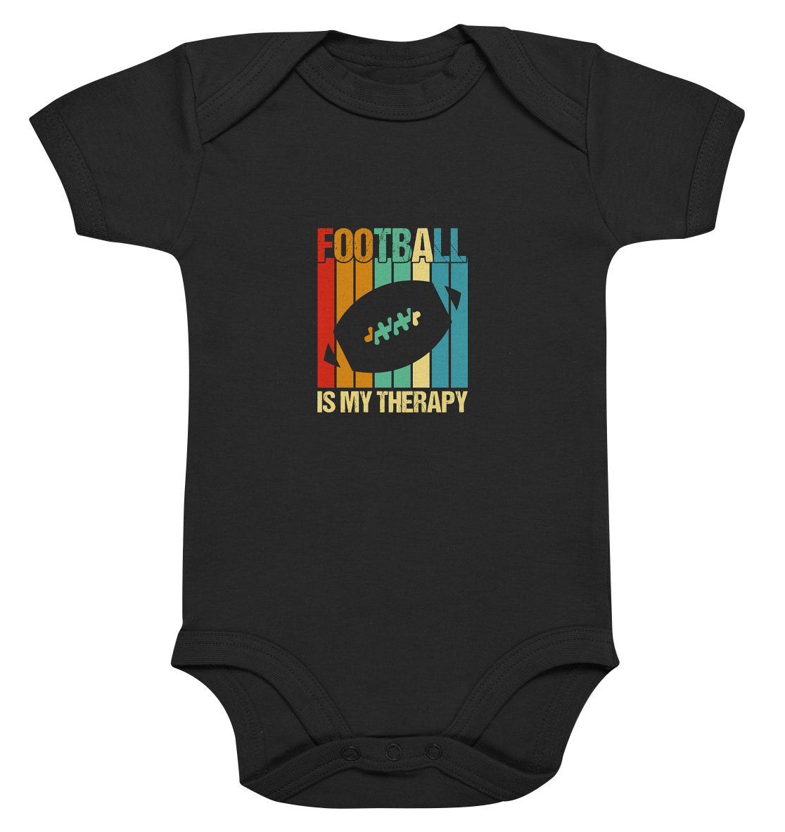 Football is my Therapy - Organic Baby Bodysuite