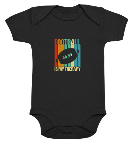 Football is my Therapy - Organic Baby Bodysuite