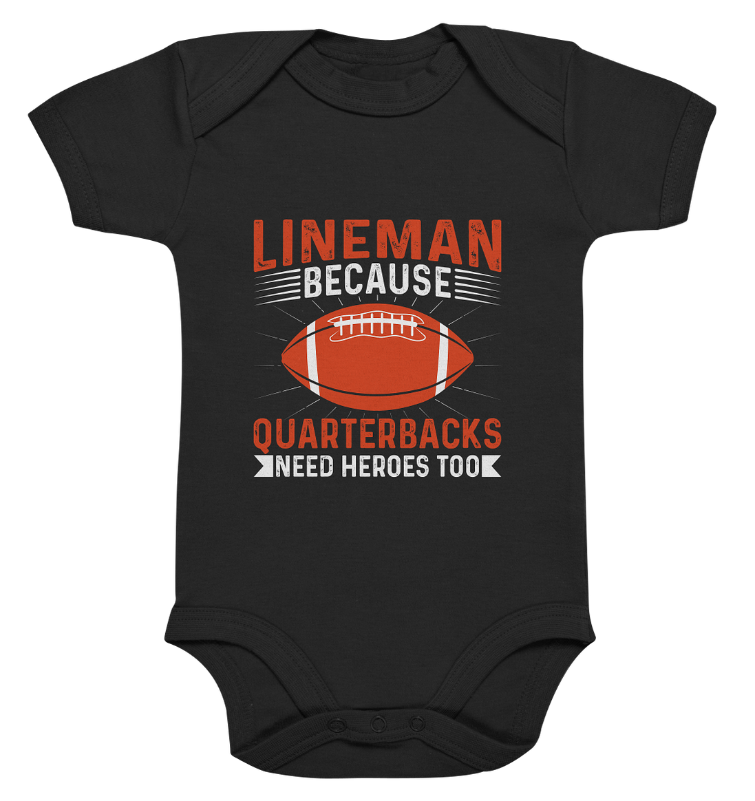 Lineman Quarterback Heroes - Organic Baby Bodysuite