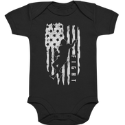 USA Flag Fight - Organic Baby Bodysuite