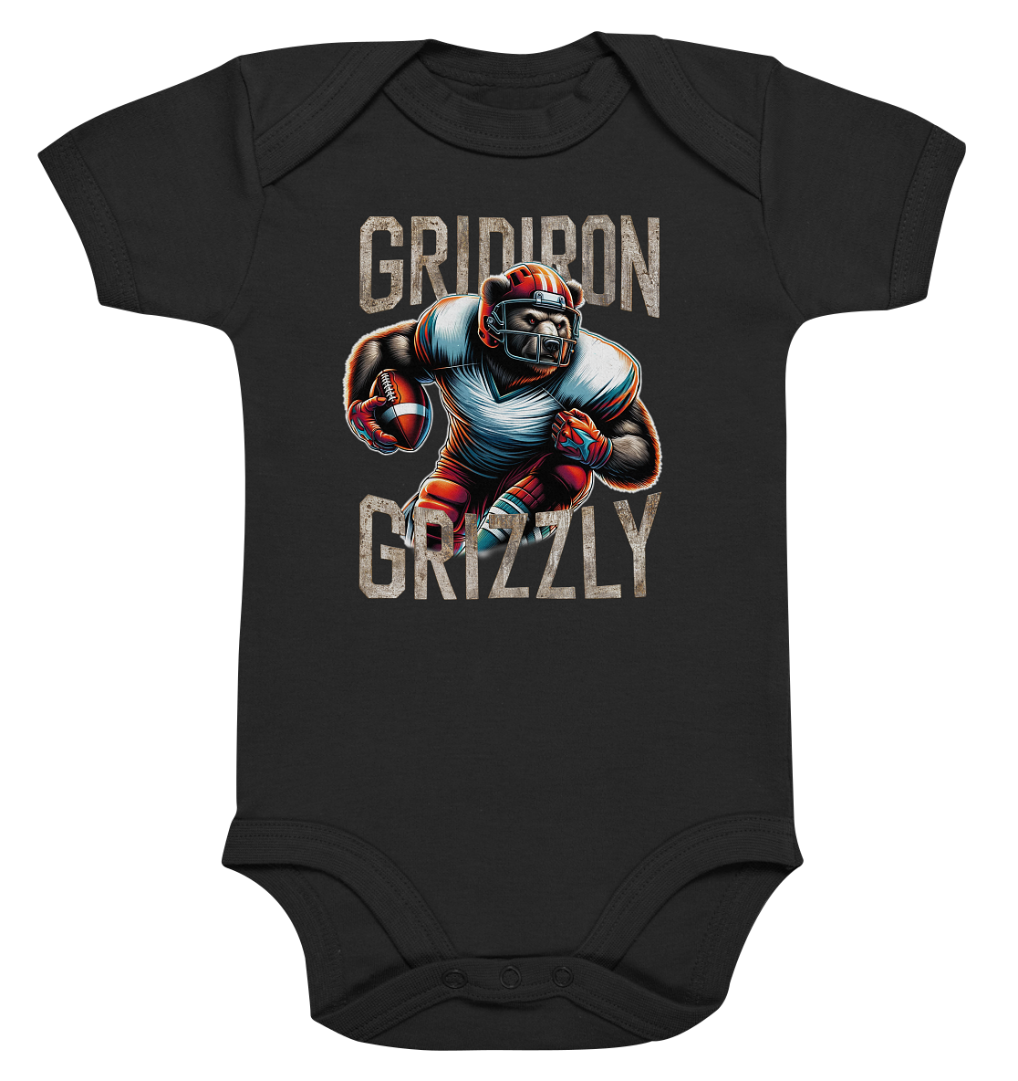 Gridiron Grizzly - Organic Baby Bodysuite