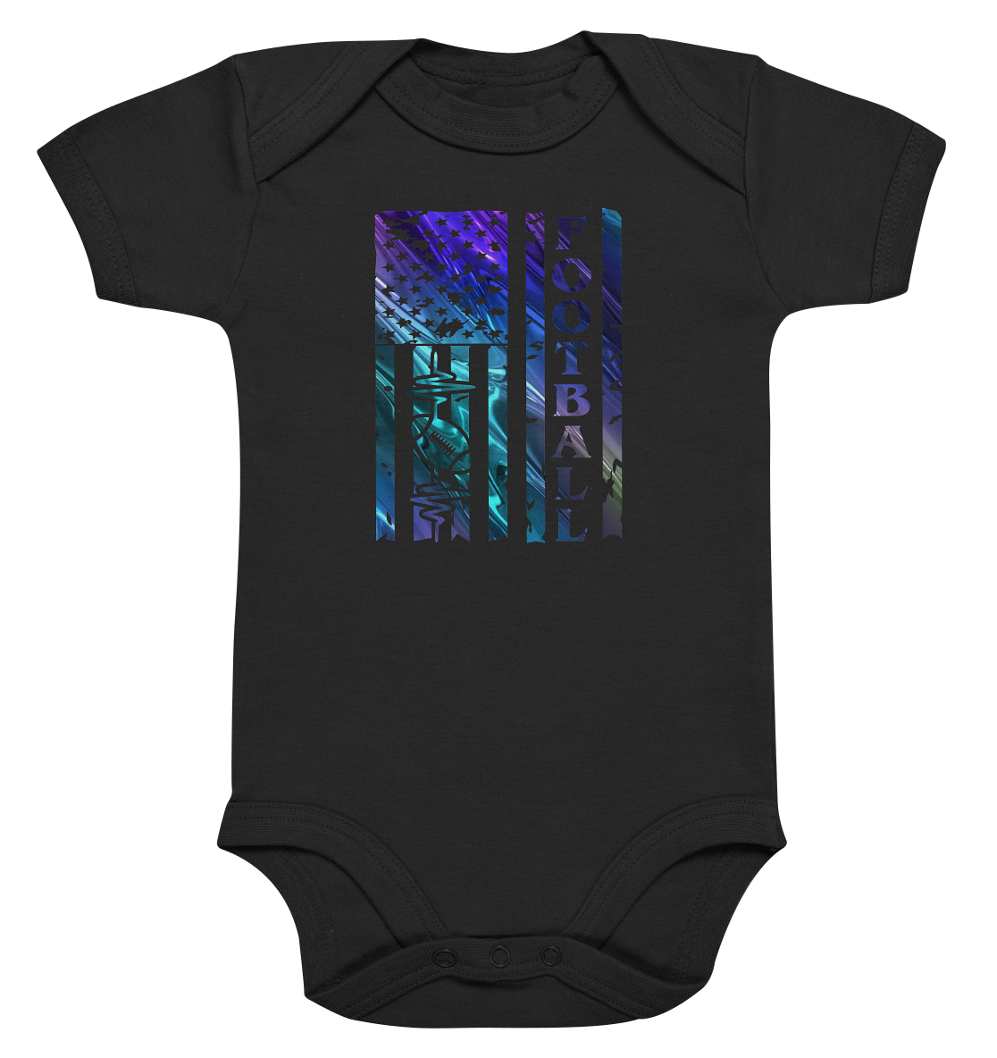 USA Football Flag  - Organic Baby Bodysuite