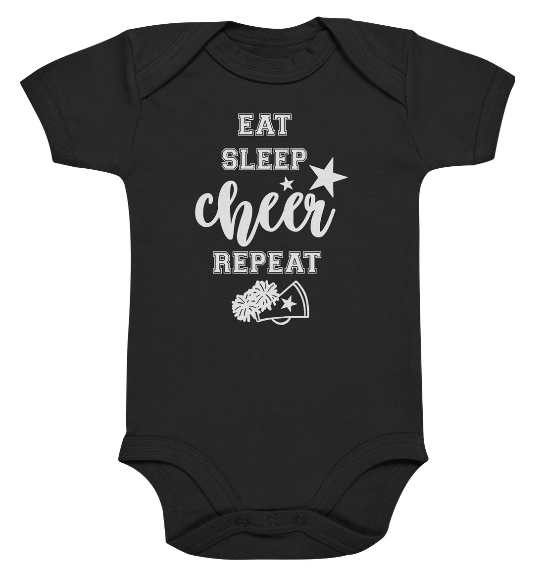 Eat Sleep Cheer - Organic Baby Bodysuit