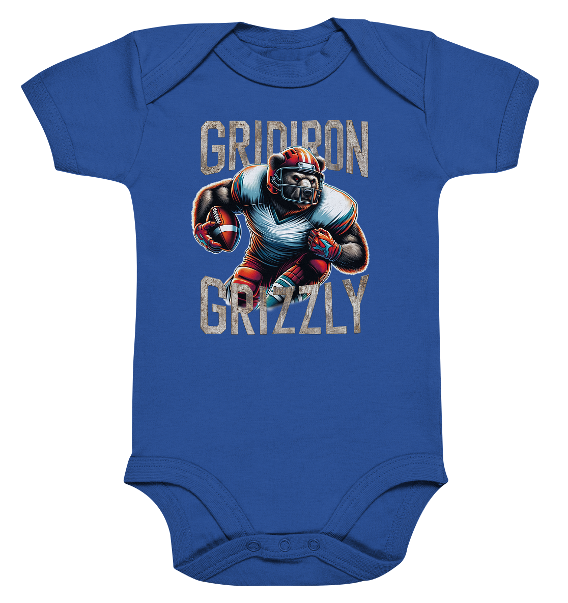 Gridiron Grizzly - Organic Baby Bodysuite