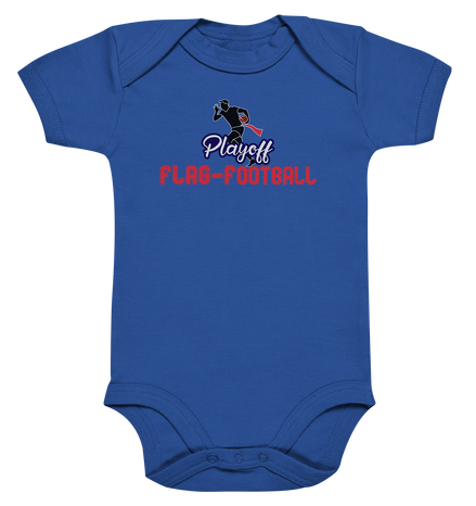 Playoff Flag Football  Men red - Organic Baby Bodysuite