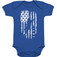 USA Flag Fight - Organic Baby Bodysuite