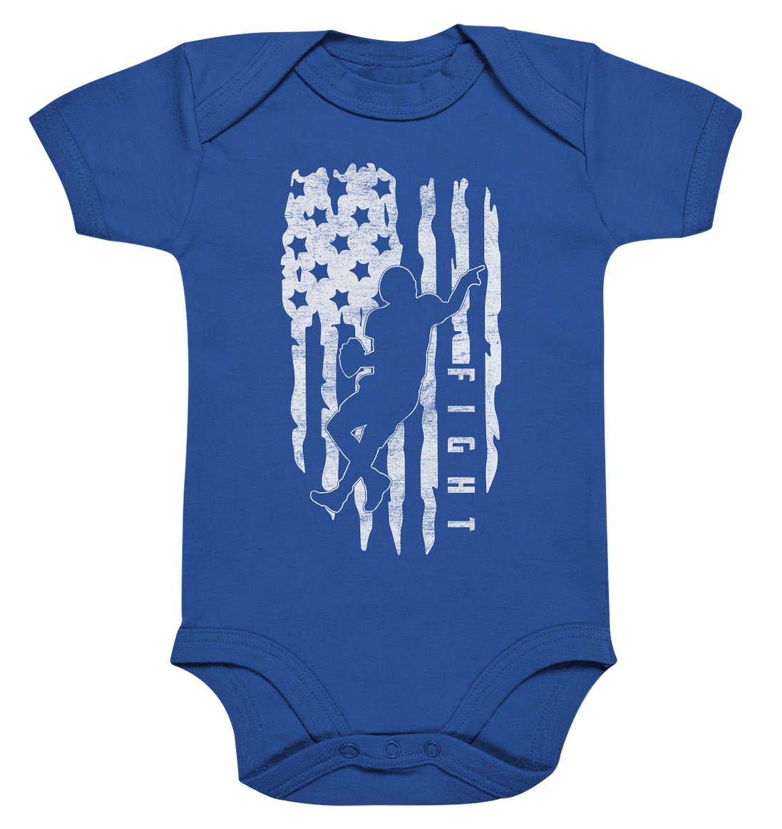 USA Flag Fight - Organic Baby Bodysuite