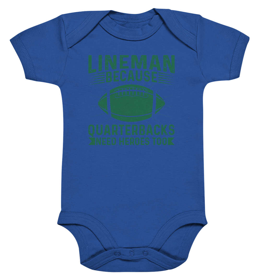 Lineman Heroes Green - Organic Baby Bodysuite