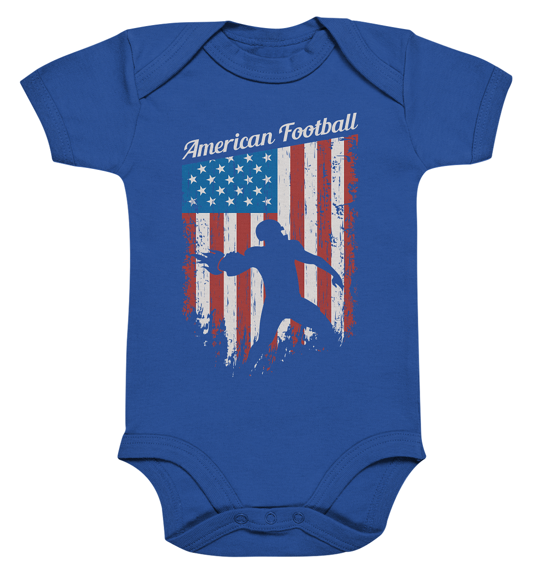 American Football Banner - Organic Baby Bodysuite