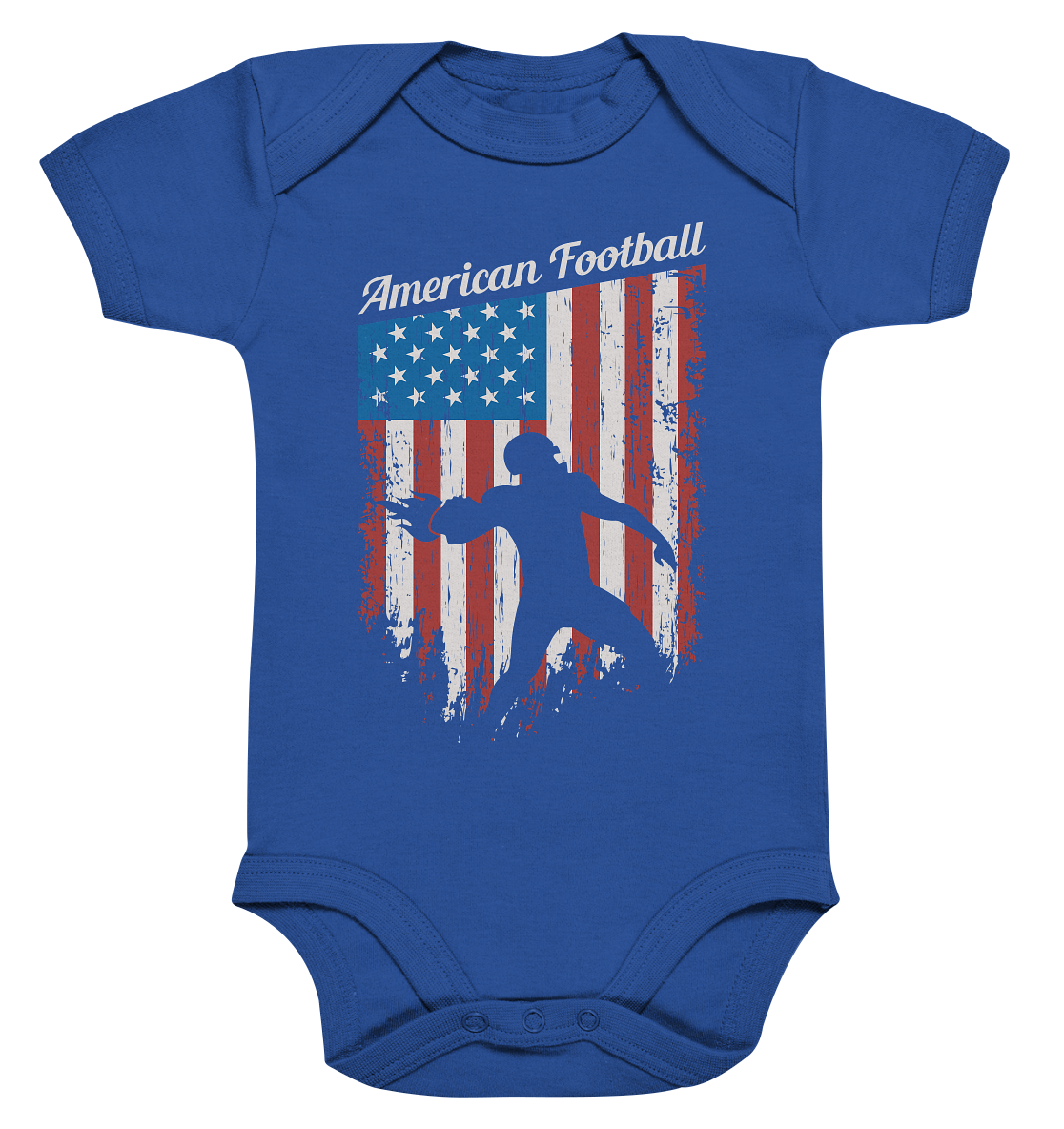 American Football Banner - Organic Baby Bodysuite