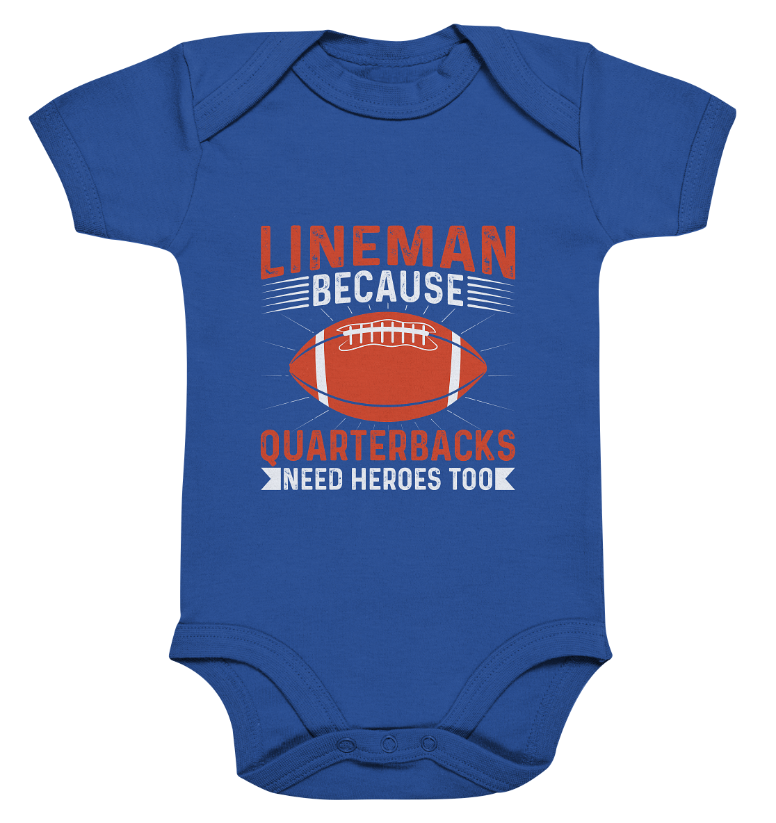 Lineman Quarterback Heroes - Organic Baby Bodysuite