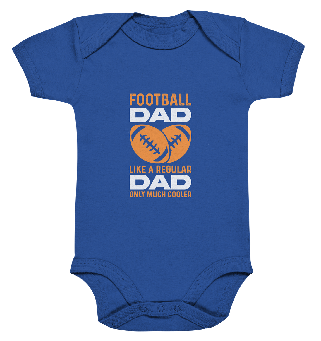 Football Dad Much Cooler - Organic Baby Bodysuite