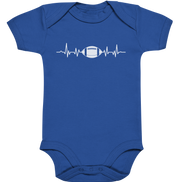 Football Heartbeat - Organic Baby Bodysuite