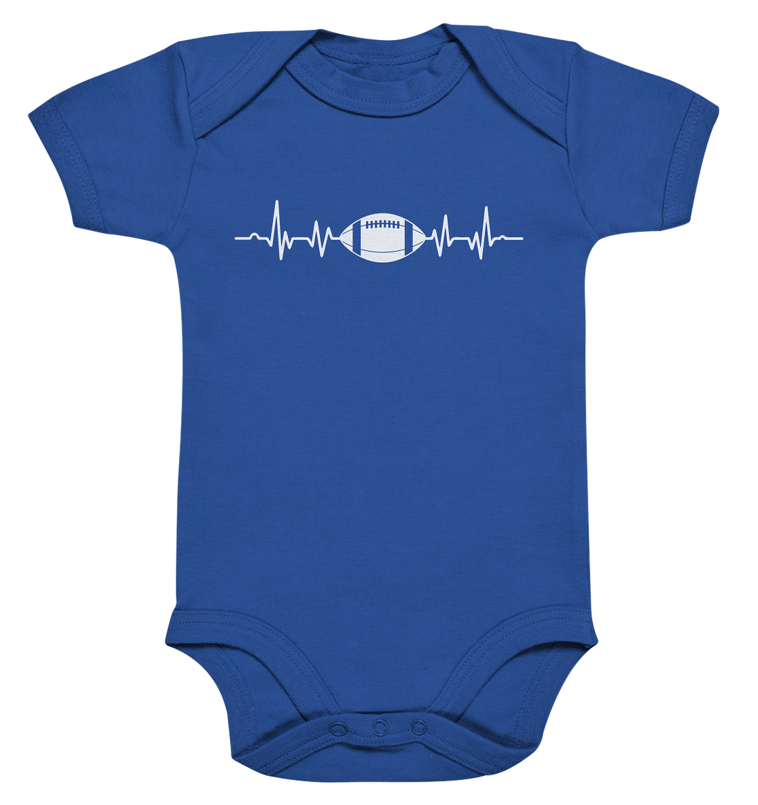 Football Heartbeat - Organic Baby Bodysuite