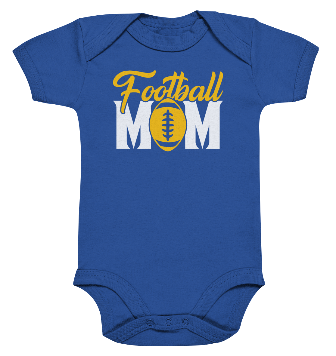 Football MOM - Organic Baby Bodysuit