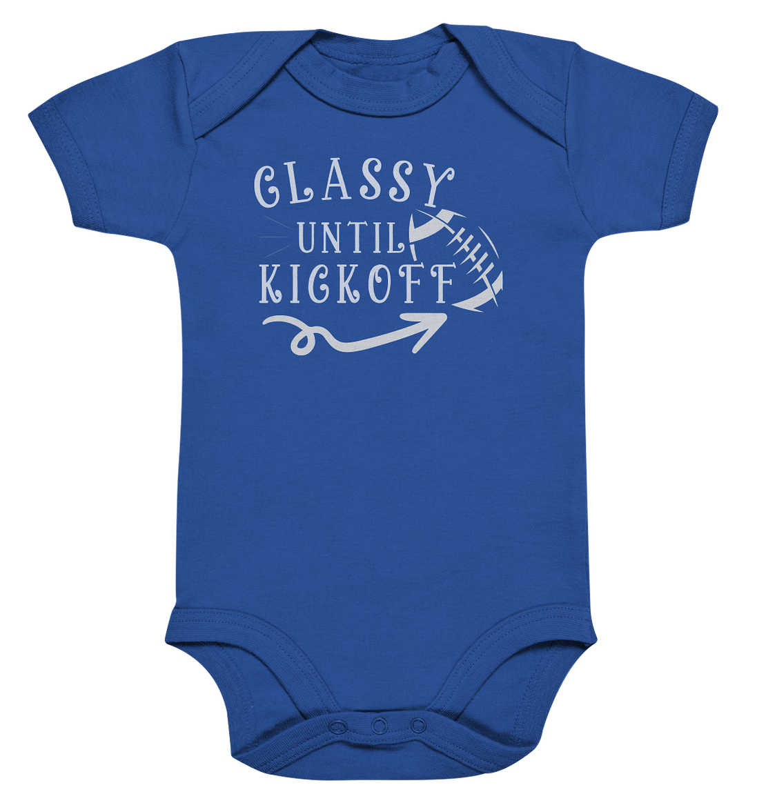 Glassy until Kick Off  - Organic Baby Bodysuite