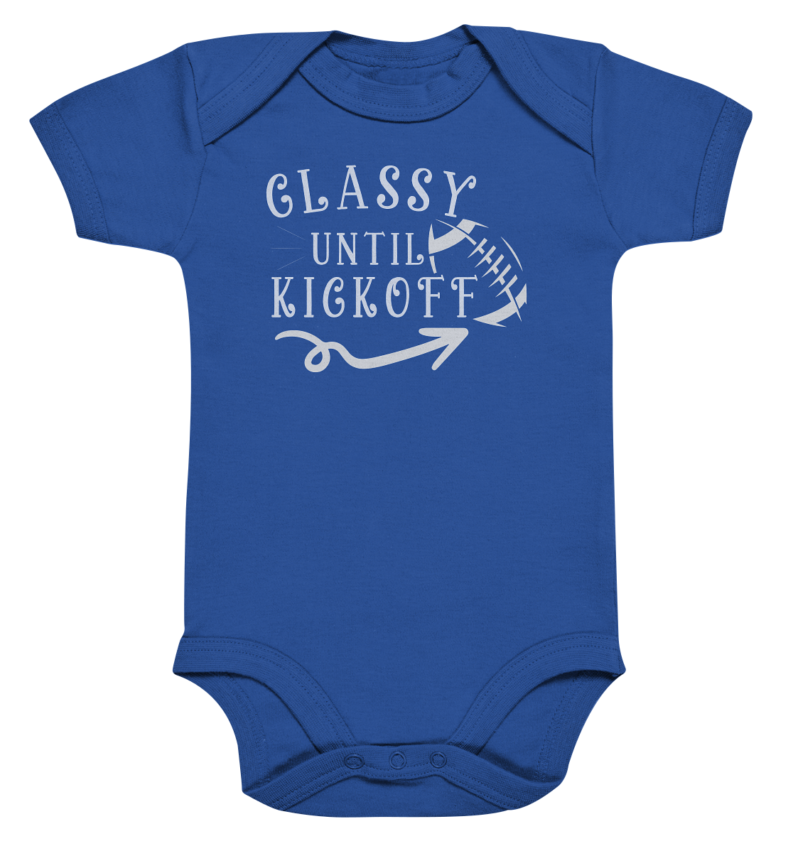 Glassy until Kick Off  - Organic Baby Bodysuite