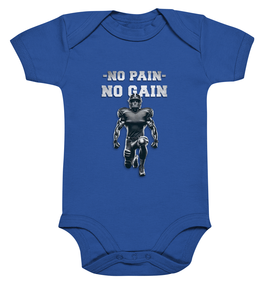 No Pain No Gain Metal  - Organic Baby Bodysuite