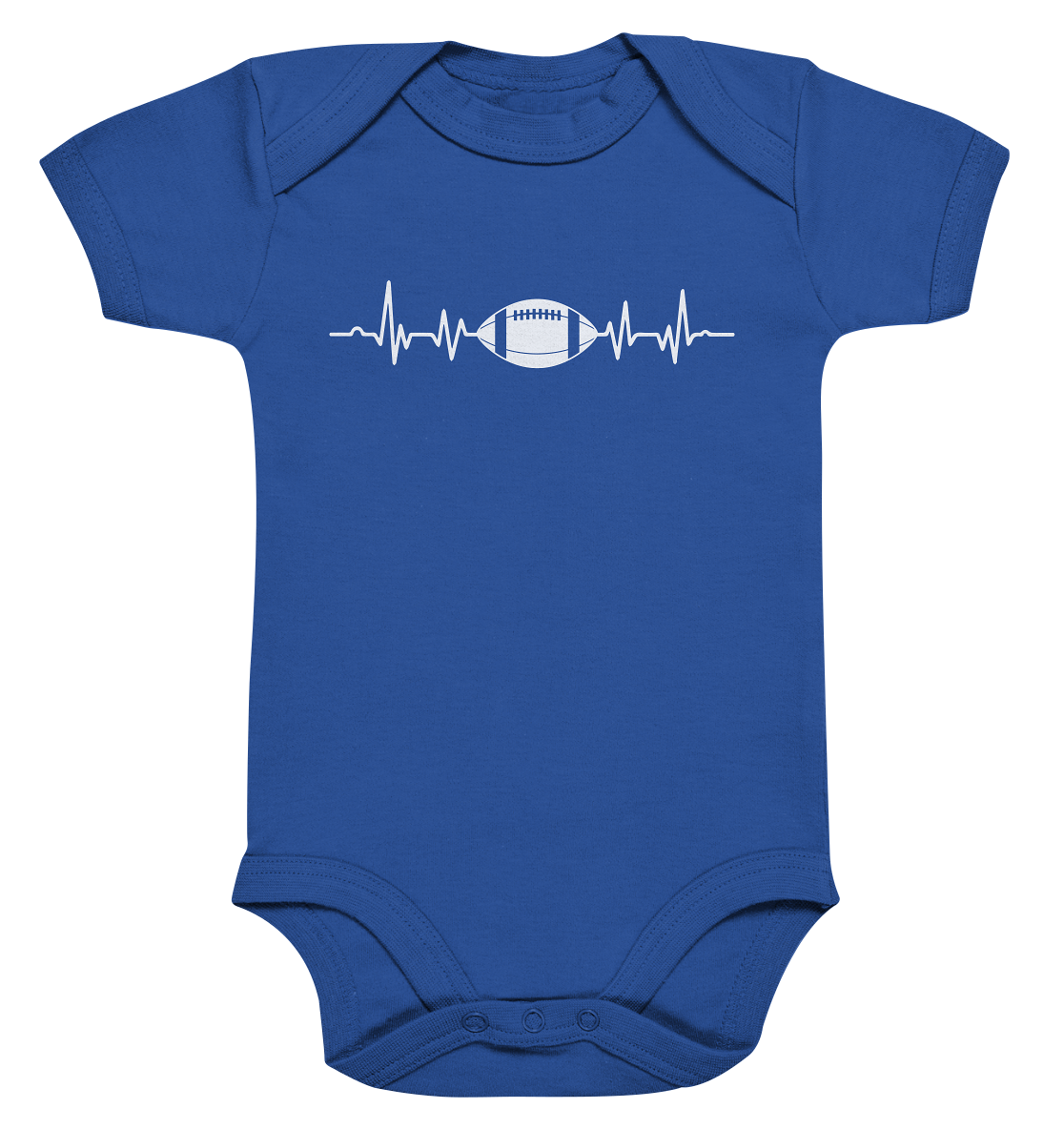Football Heartbeat - Organic Baby Bodysuite