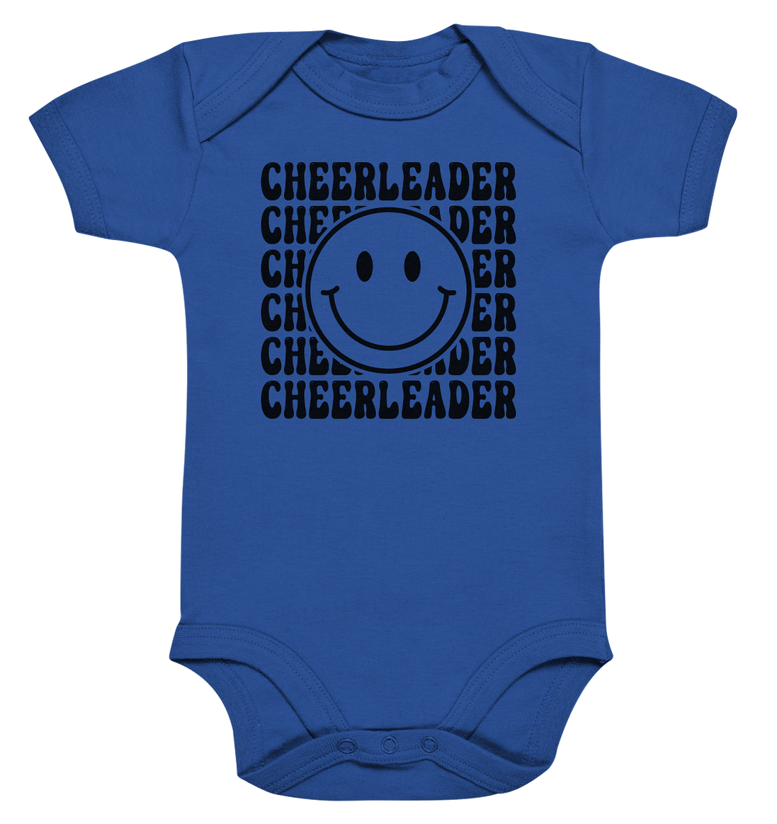 Cheerleader Smiley - Organic Baby Bodysuit